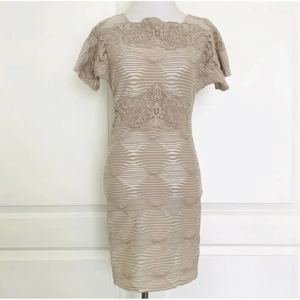 $228 FREE PEOPLE NEW ROMANTICS Open Back Boho Lace Crochet Dress NEW Mini XS